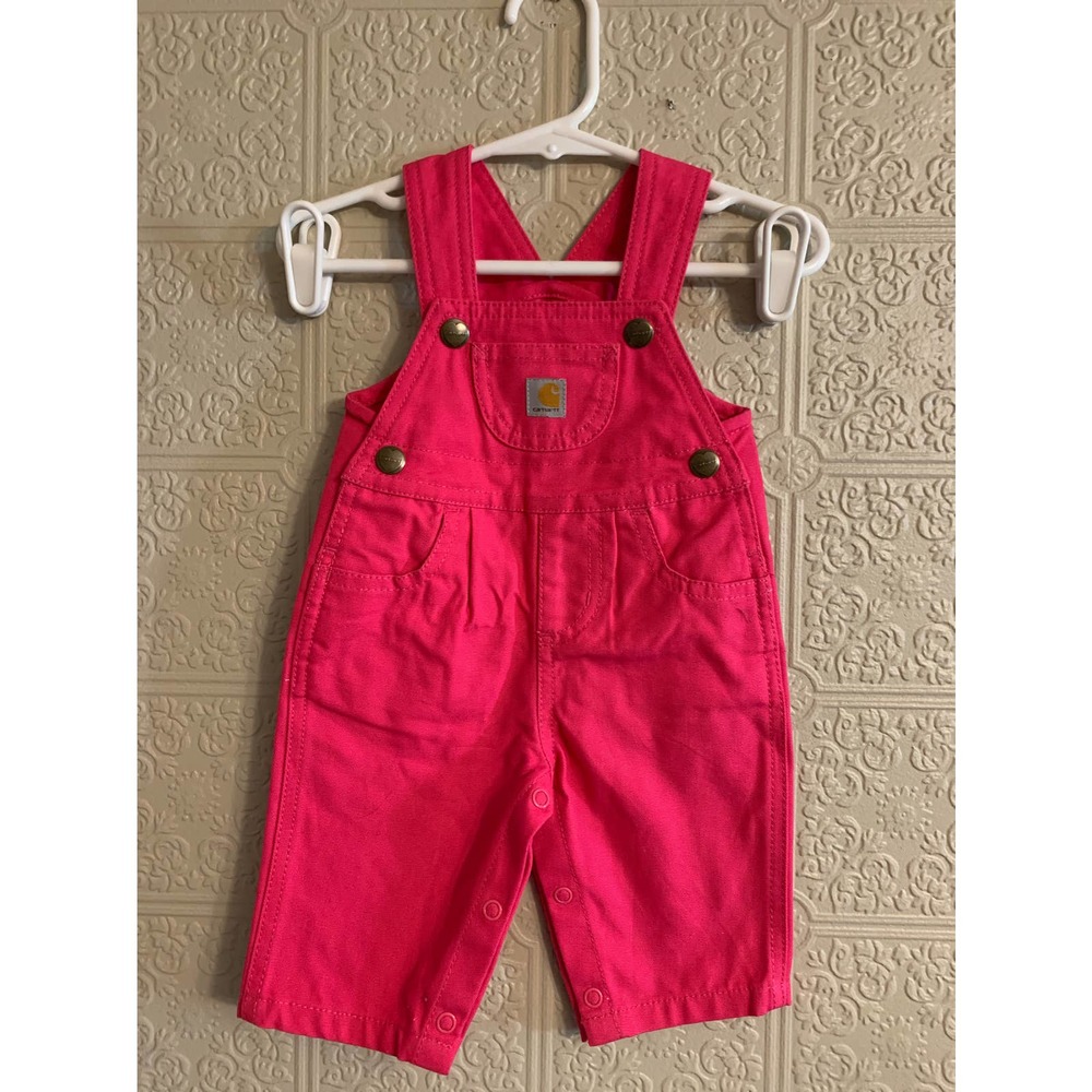 Carhartt - Baby Girls Overalls - Hot Pink - Size 3m